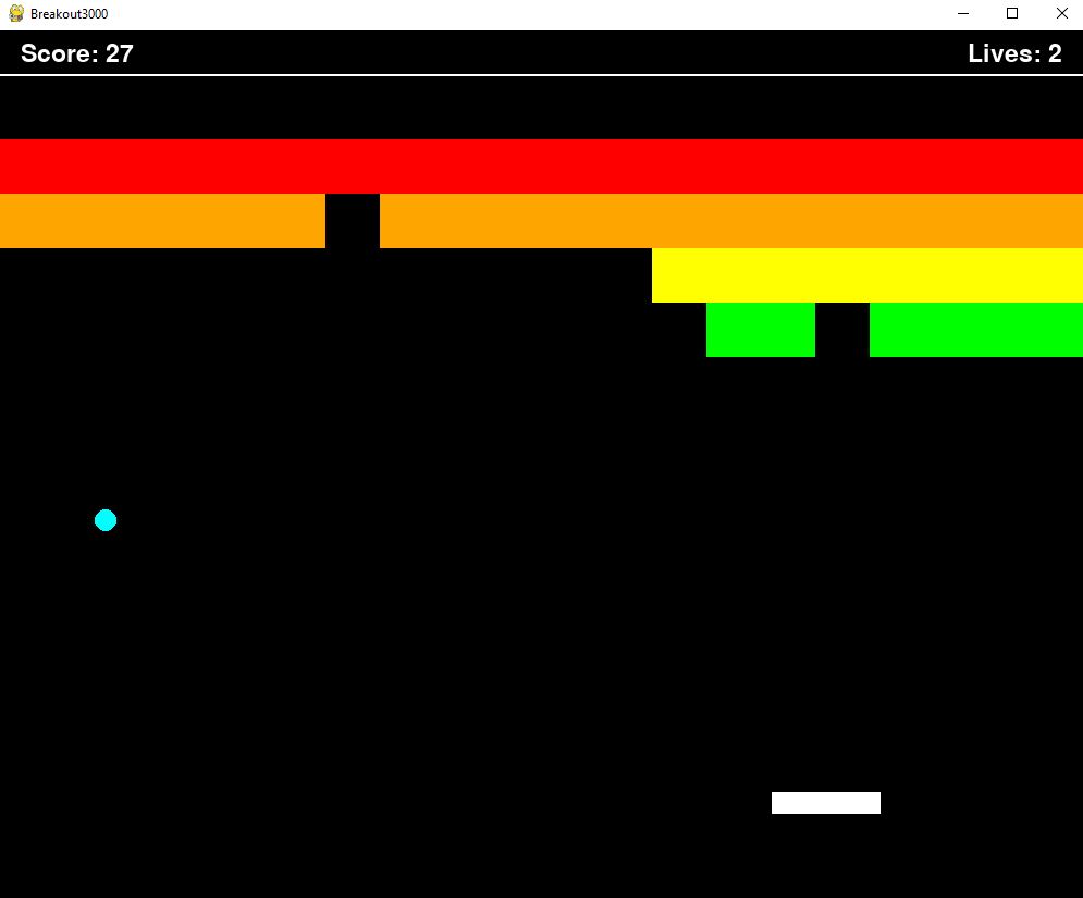 My Breakout Game Screenshot